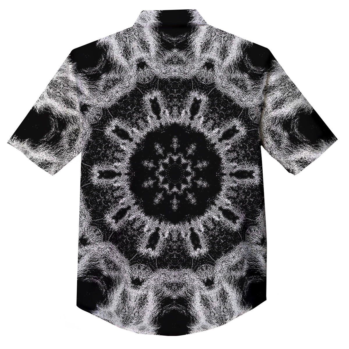 Kaleidoscope Cloud Dark Print Button Up Shirt-grizzshop