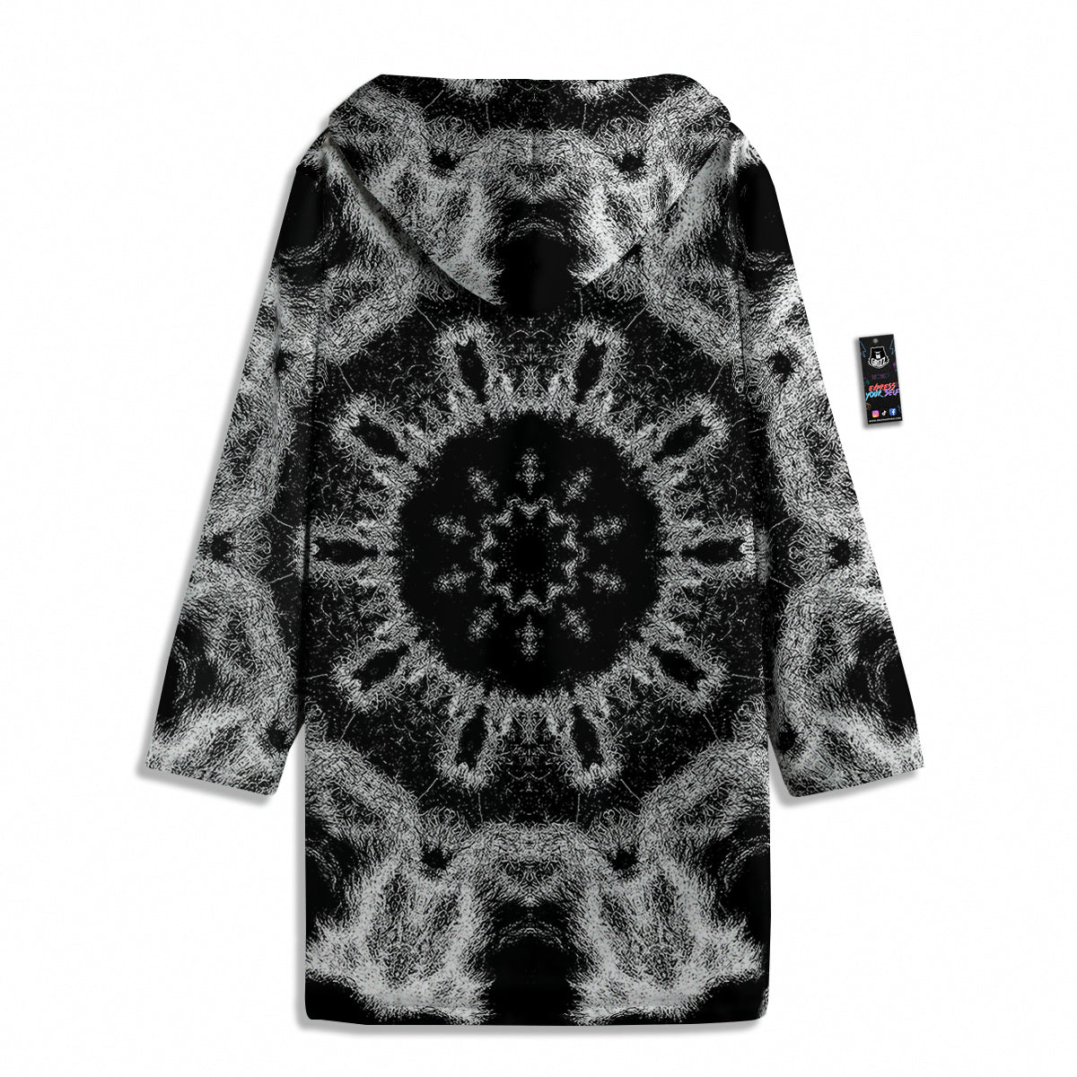 Kaleidoscope Cloud Dark Print Men's Windbreaker Jacket-grizzshop