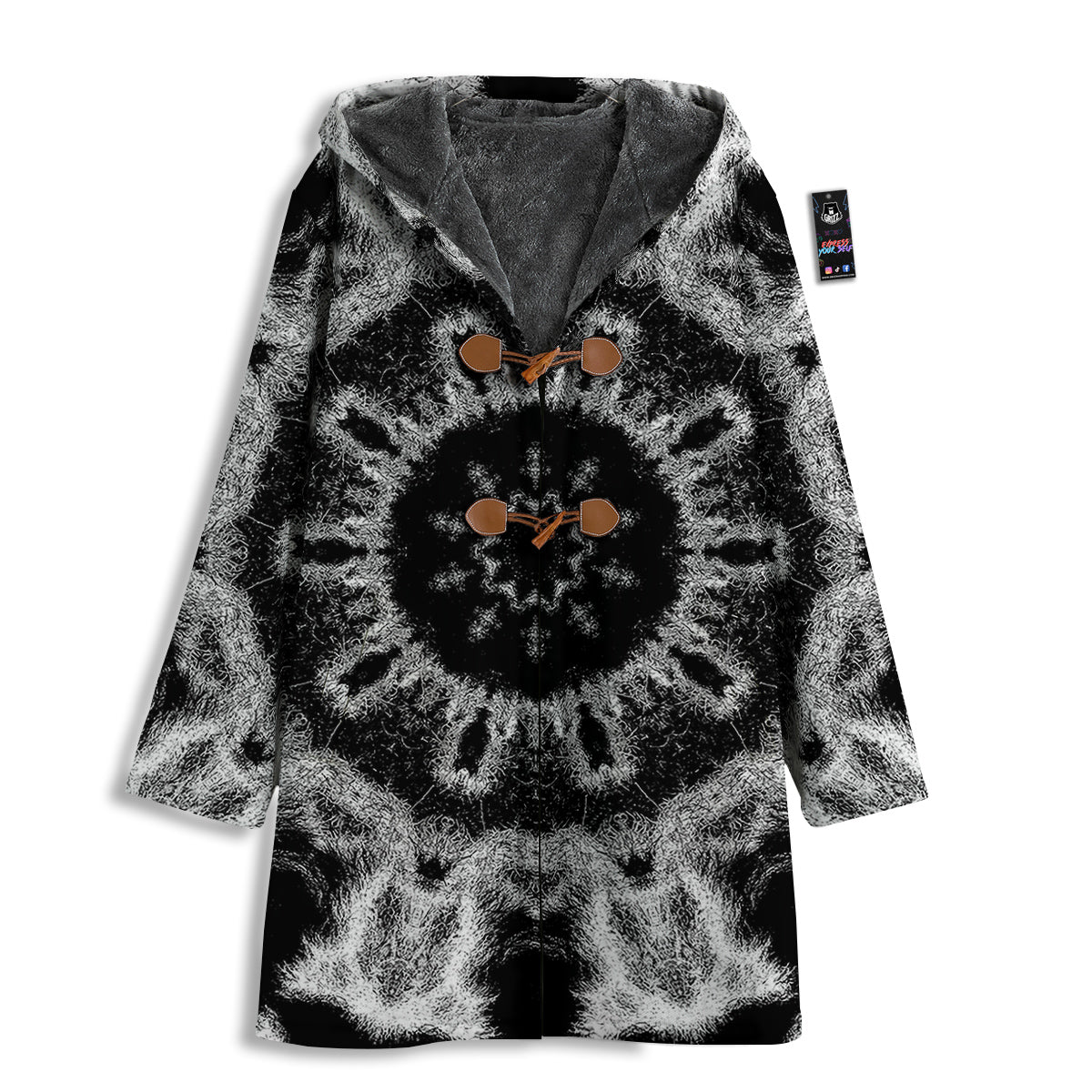 Kaleidoscope Cloud Dark Print Men's Windbreaker Jacket-grizzshop