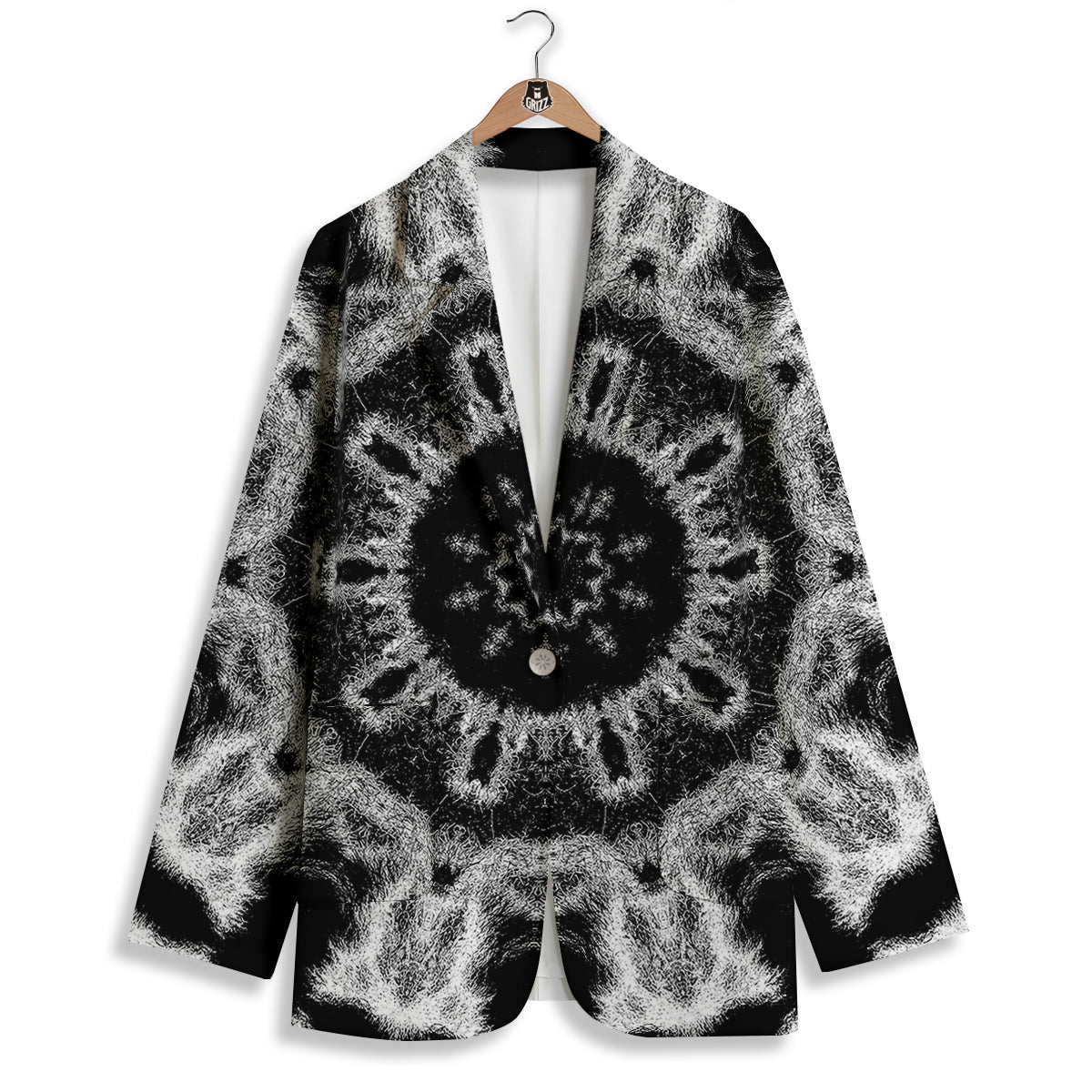 Kaleidoscope Cloud Dark Print Women's Blazer-grizzshop