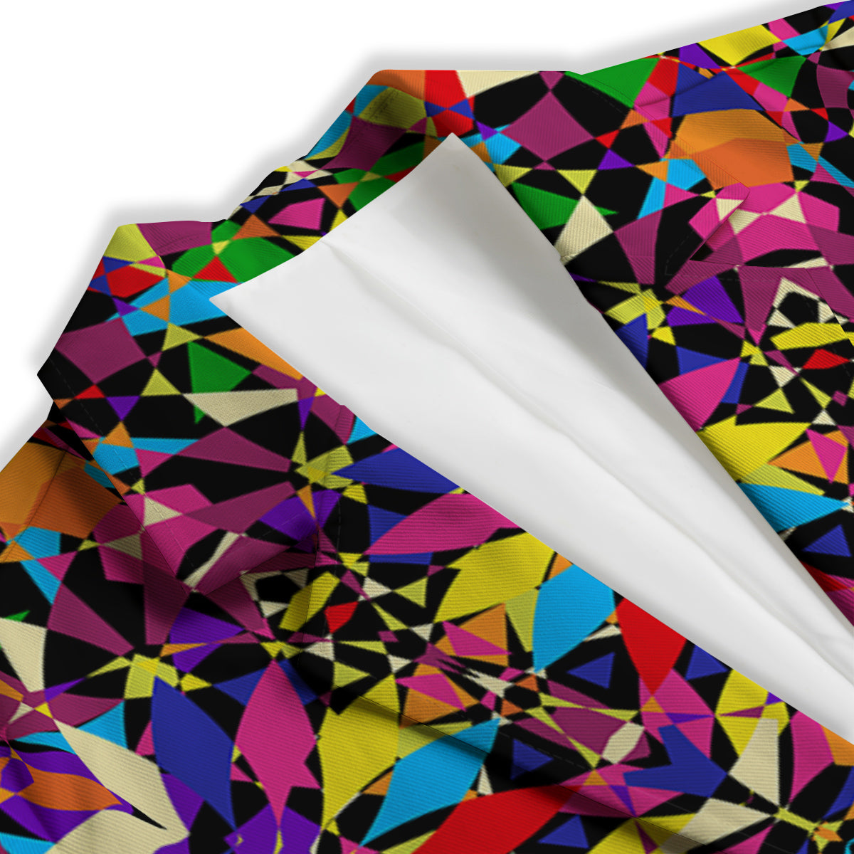 Kaleidoscope Colorful Print Women's Blazer-grizzshop