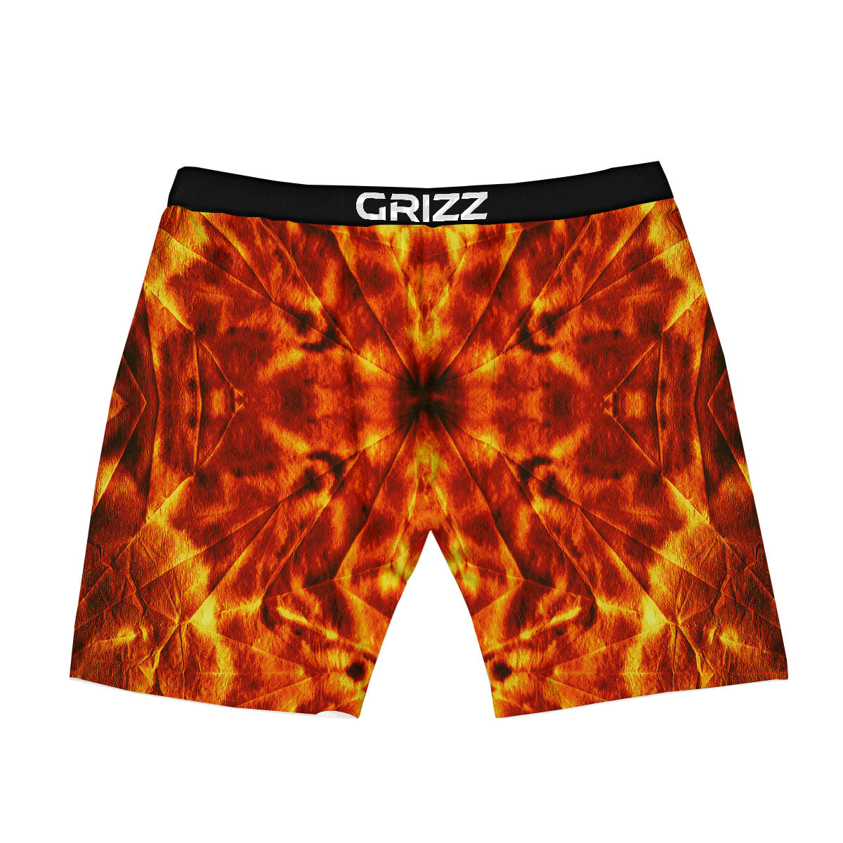 Kaleidoscope Flame Print Boxer Briefs-grizzshop