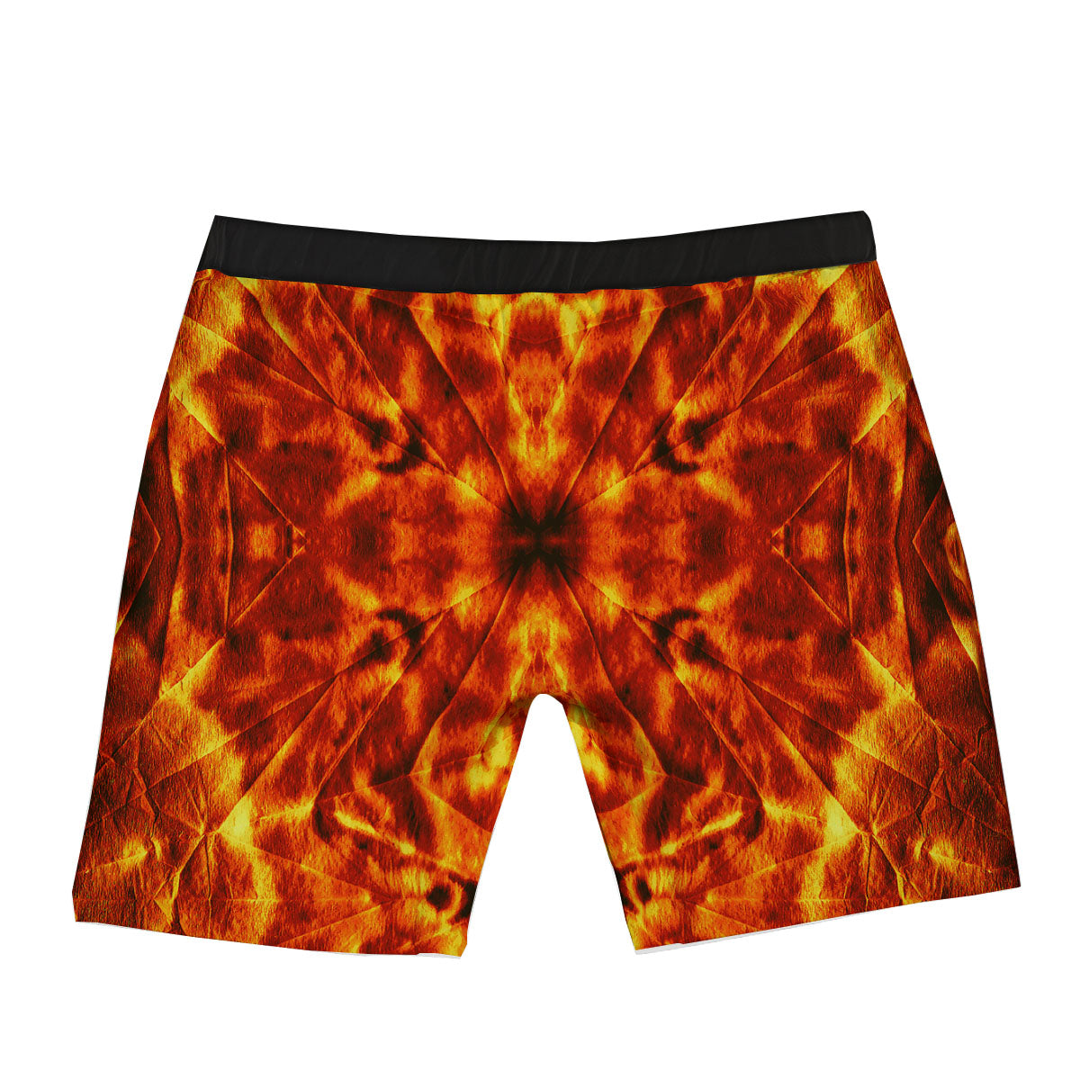 Kaleidoscope Flame Print Boxer Briefs-grizzshop