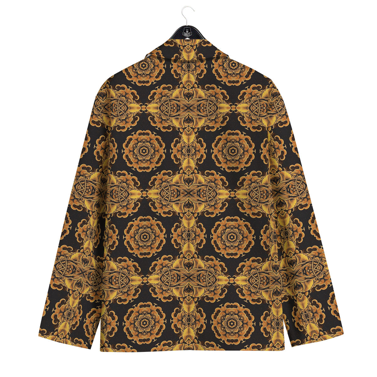 Kaleidoscope Gold Print Men's Sport Coat-grizzshop