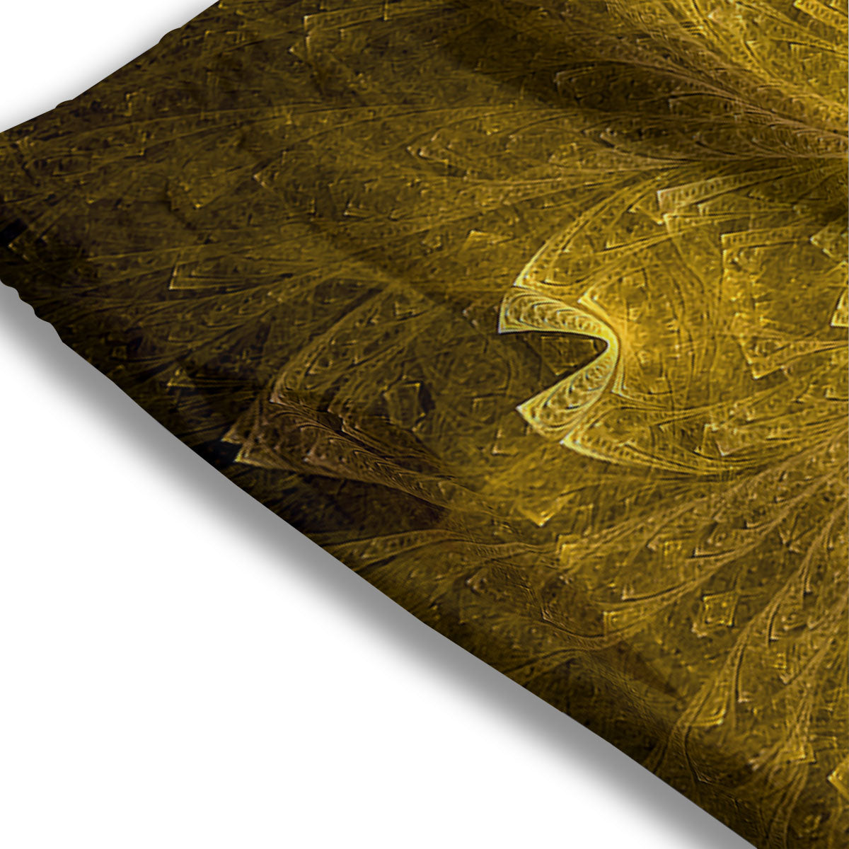 Kaleidoscope Golden Print Mesh Shorts