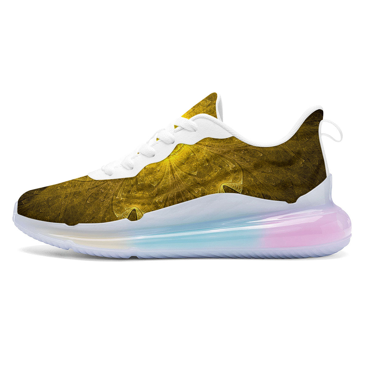 Kaleidoscope Golden Print Running Sneakers-grizzshop