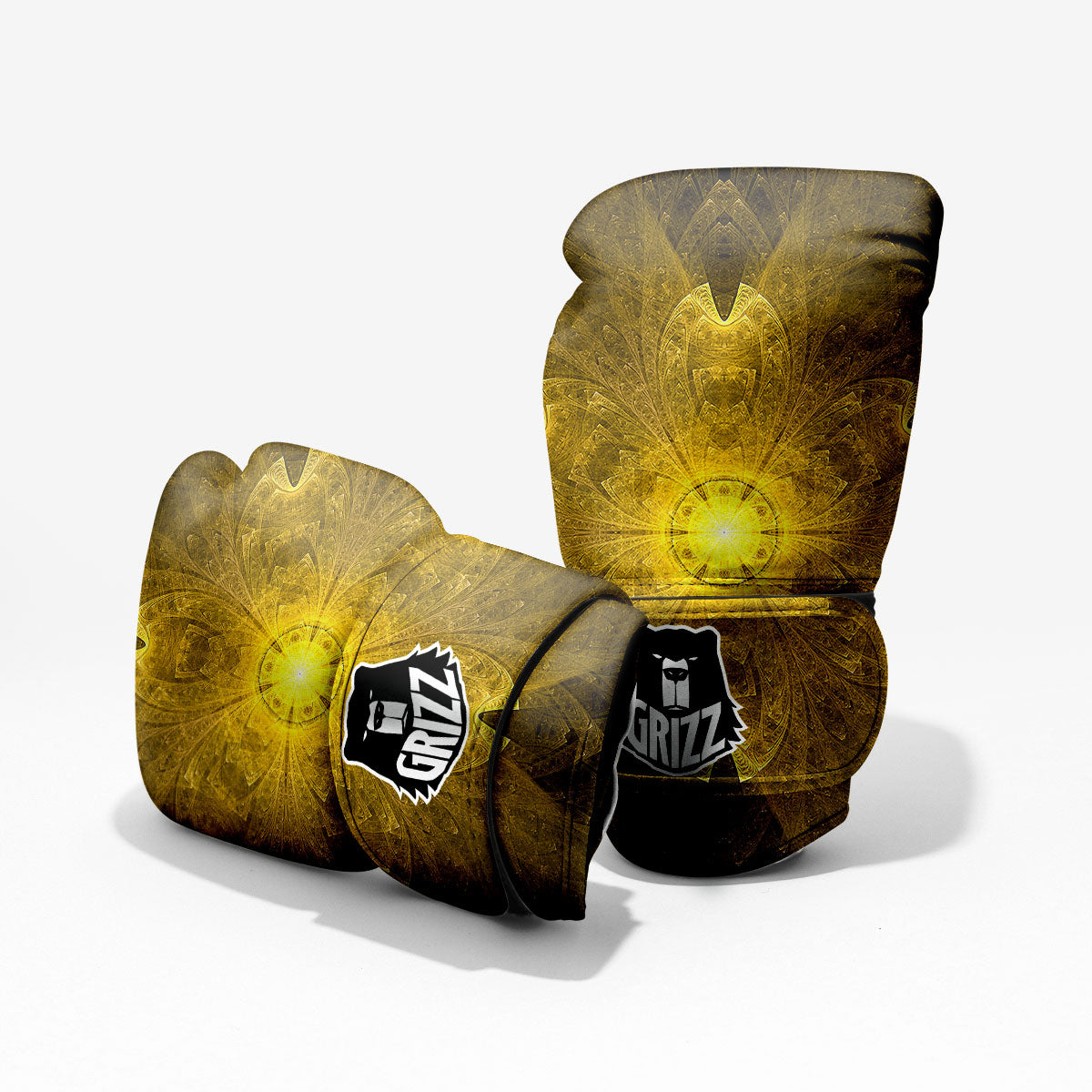 Kaleidoscope Golden Print Pro Boxing Glove