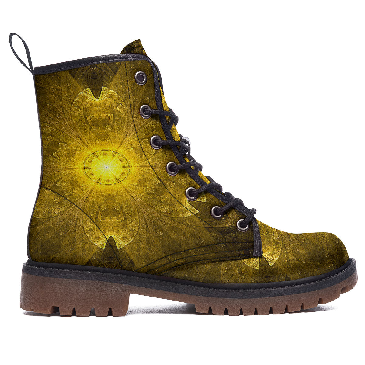 Kaleidoscope Golden Print Work Boots-grizzshop