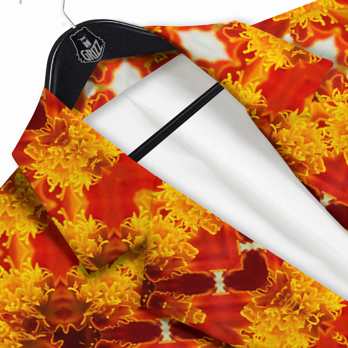 Kaleidoscope Orange Print Men's Sport Coat-grizzshop