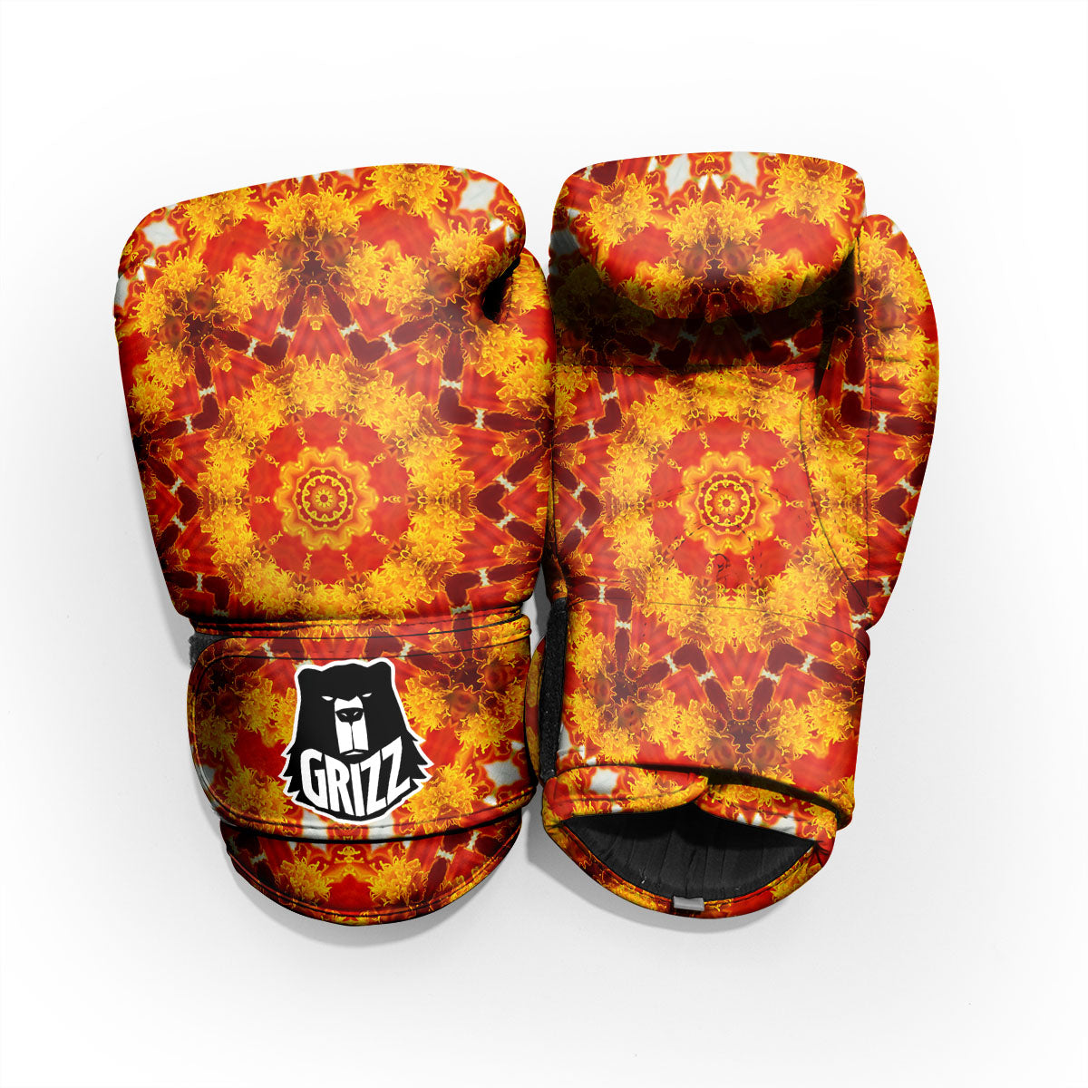 Kaleidoscope Orange Print Pro Boxing Glove