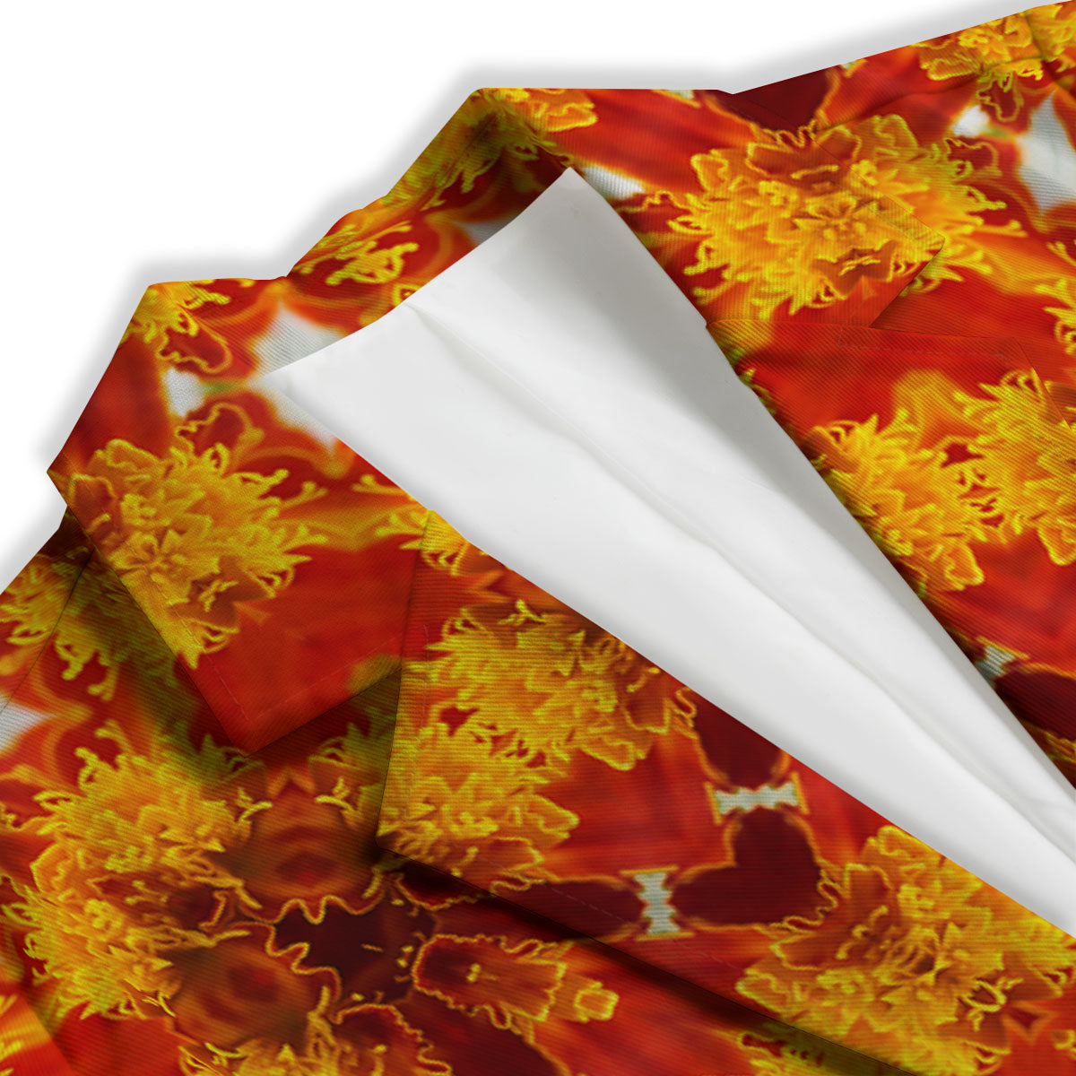 Kaleidoscope Orange Print Women's Blazer-grizzshop