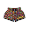 Kaleidoscope Pattern Print Muay Thai Boxing Shorts-grizzshop