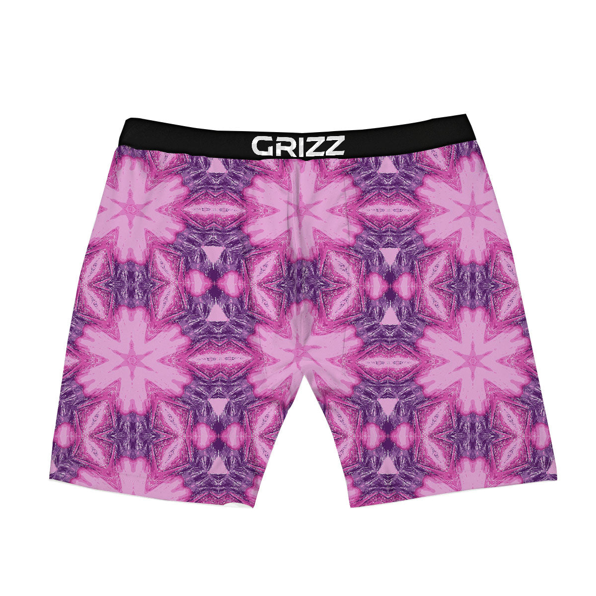 Kaleidoscope Pink Print Pattern Boxer Briefs-grizzshop