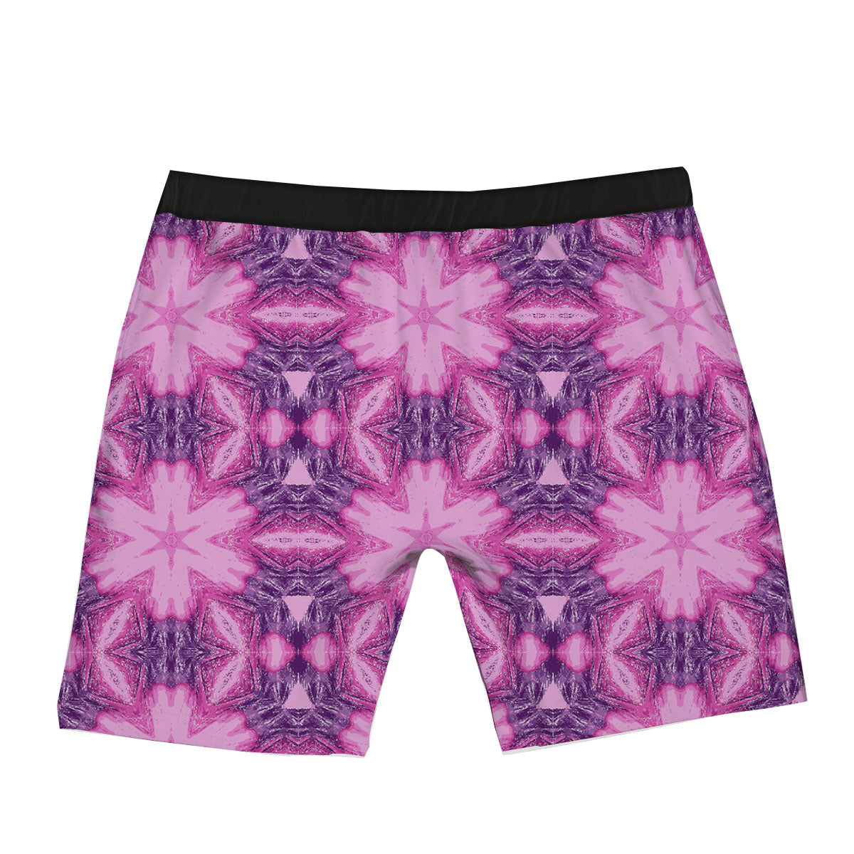 Kaleidoscope Pink Print Pattern Boxer Briefs-grizzshop