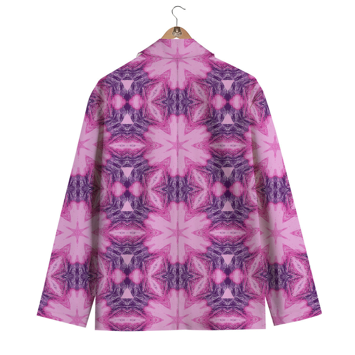 Kaleidoscope Pink Print Pattern Men's Blazer-grizzshop