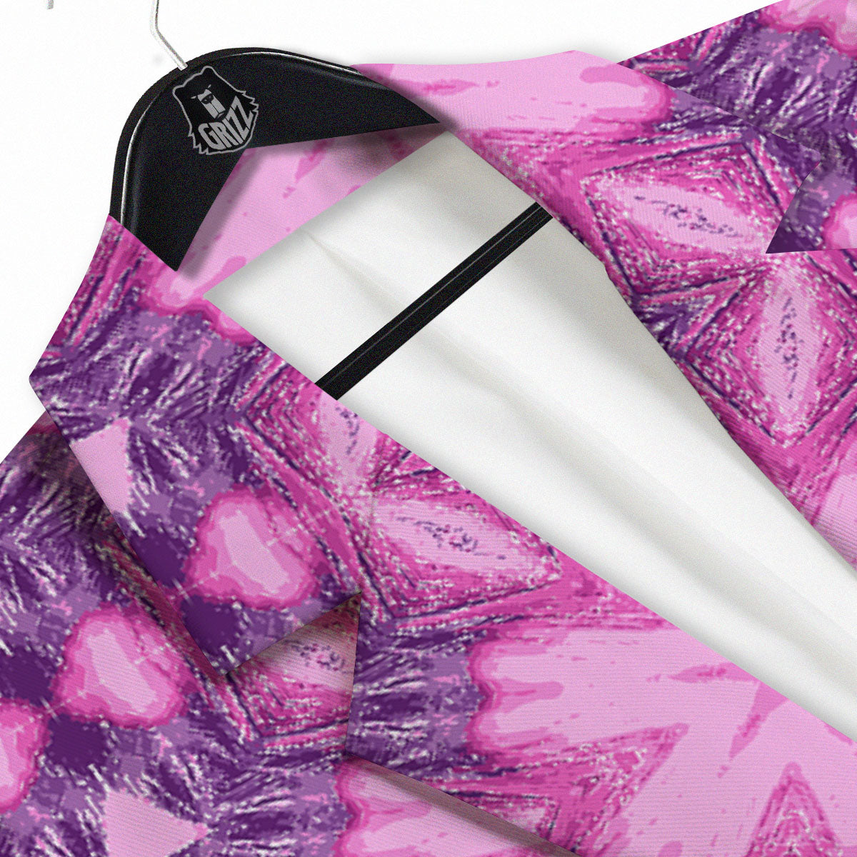 Kaleidoscope Pink Print Pattern Men's Sport Coat-grizzshop