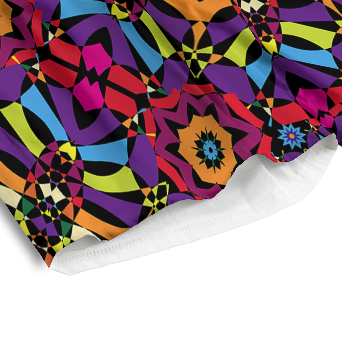Kaleidoscope Psychedelic Colorful Print Men's Athletic Shorts