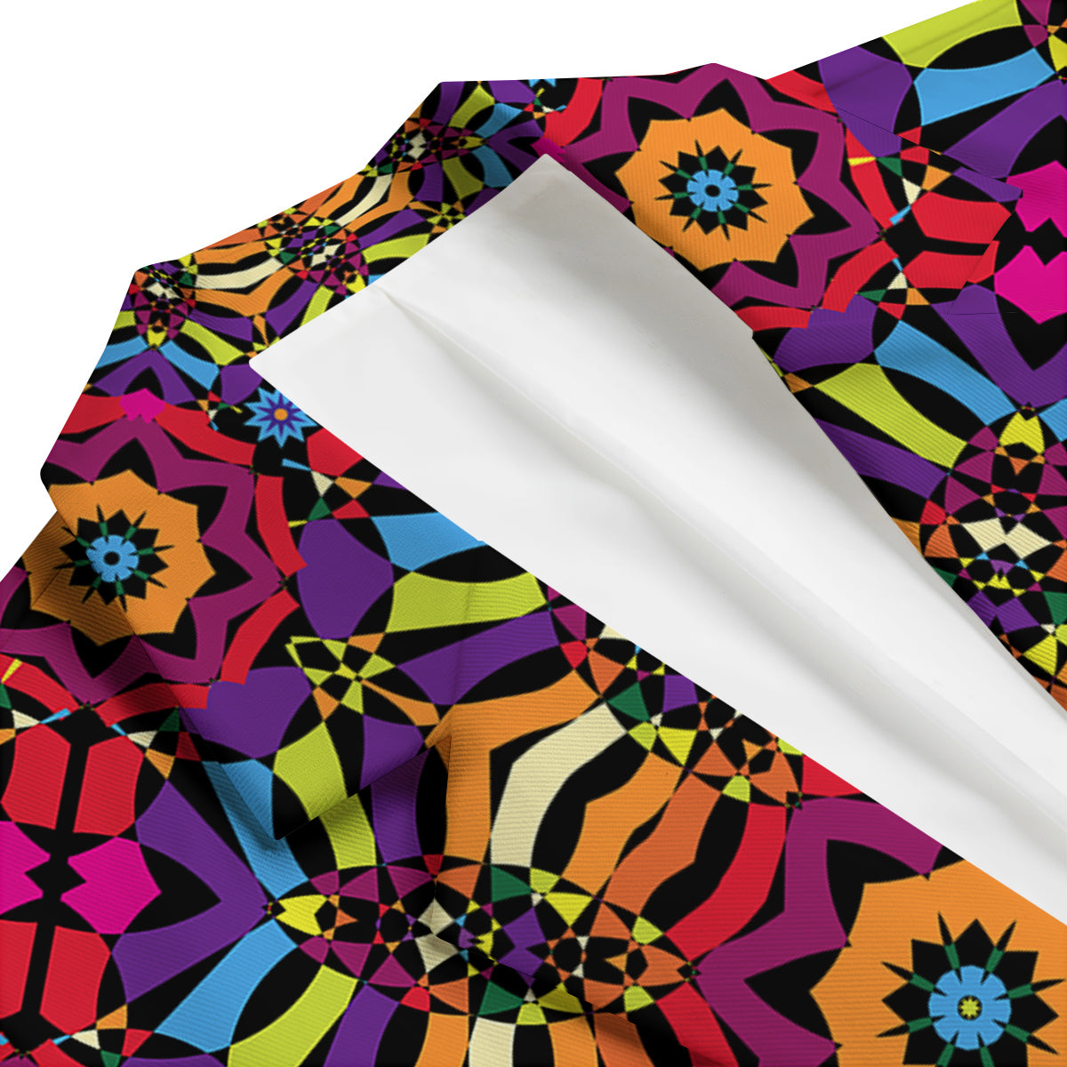 Kaleidoscope Psychedelic Colorful Print Men's Blazer-grizzshop