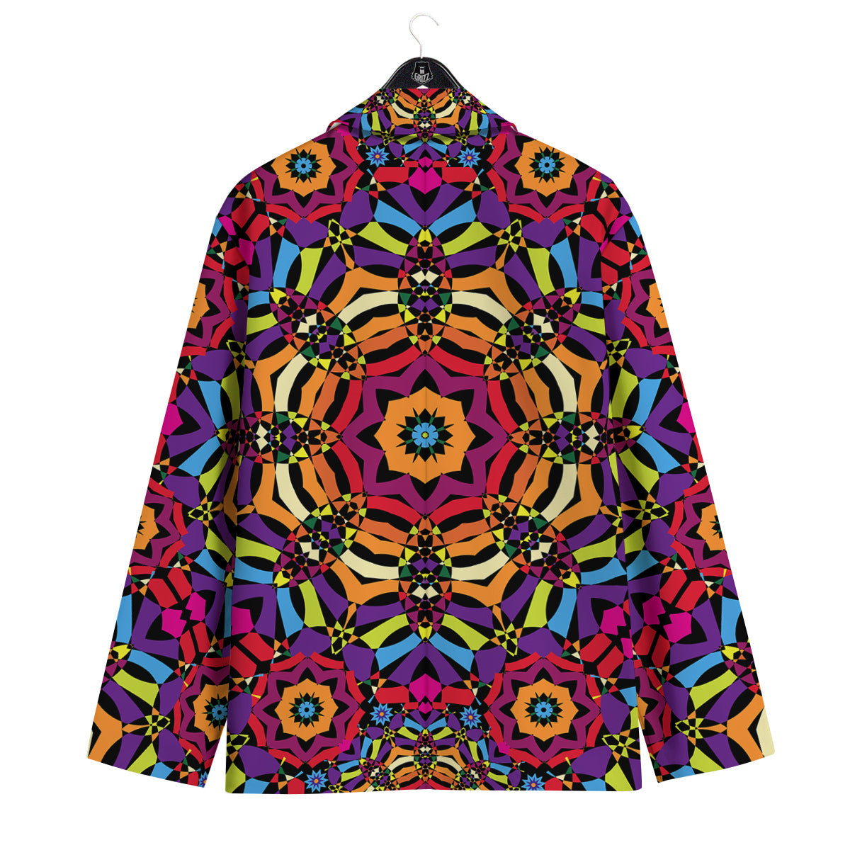 Kaleidoscope Psychedelic Colorful Print Men's Sport Coat-grizzshop