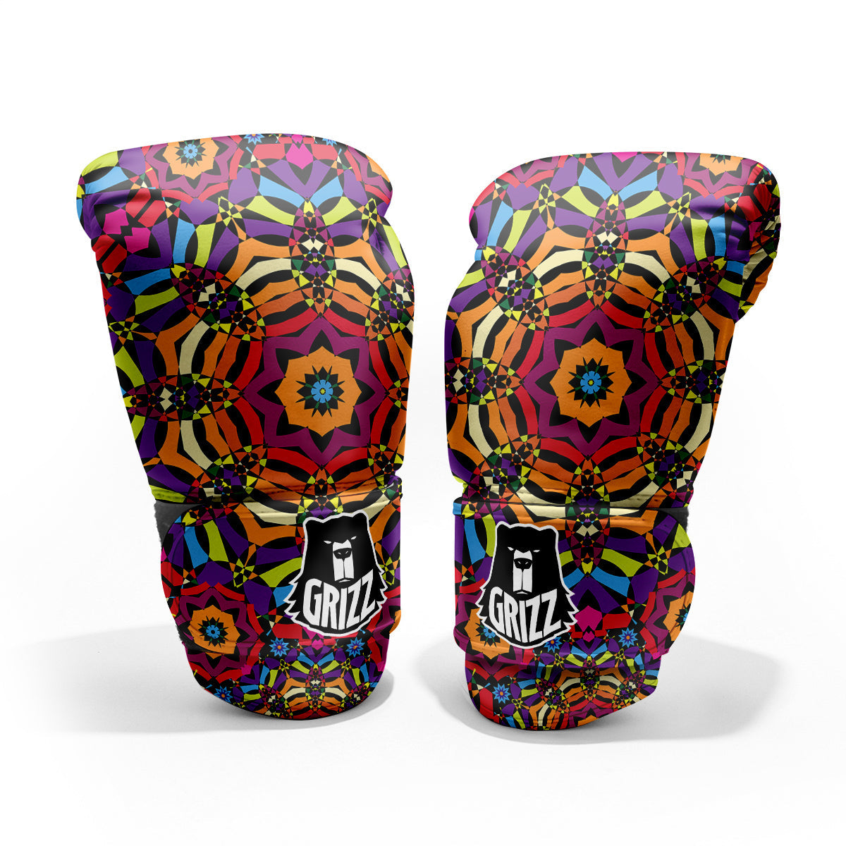 Kaleidoscope Psychedelic Colorful Print Pro Boxing Glove