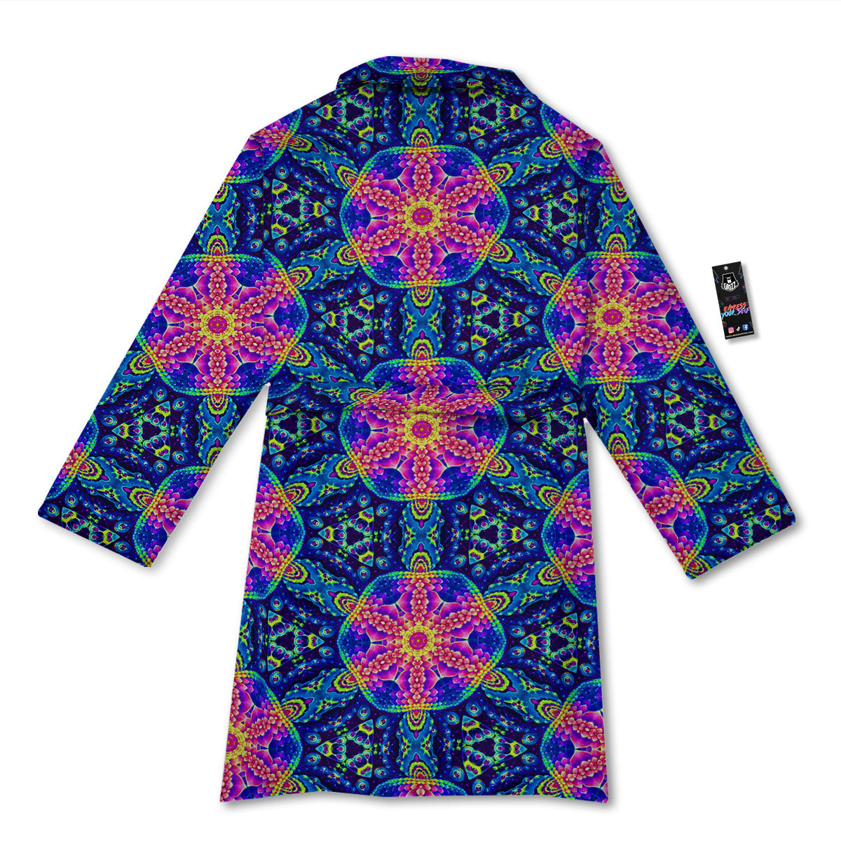 Kaleidoscope Psychedelic Print Pattern Bathrobe-grizzshop