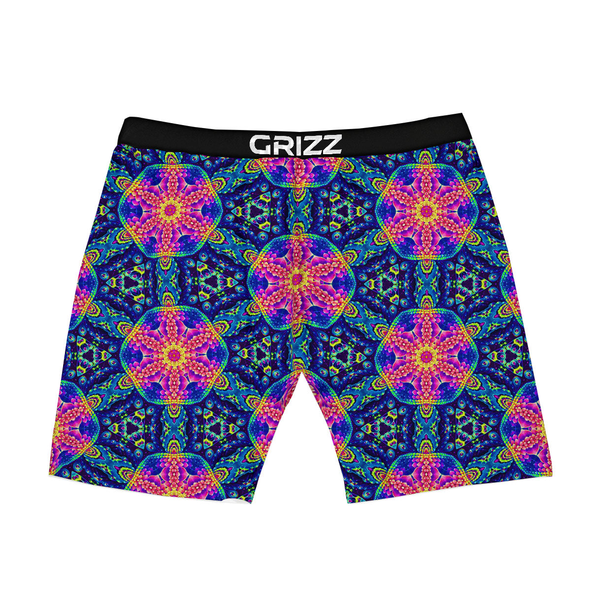 Kaleidoscope Psychedelic Print Pattern Boxer Briefs-grizzshop