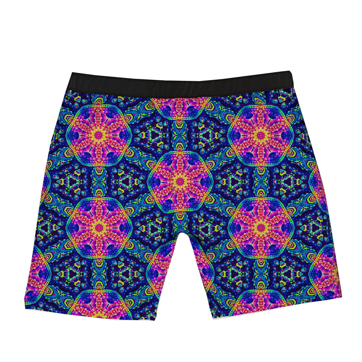 Kaleidoscope Psychedelic Print Pattern Boxer Briefs-grizzshop
