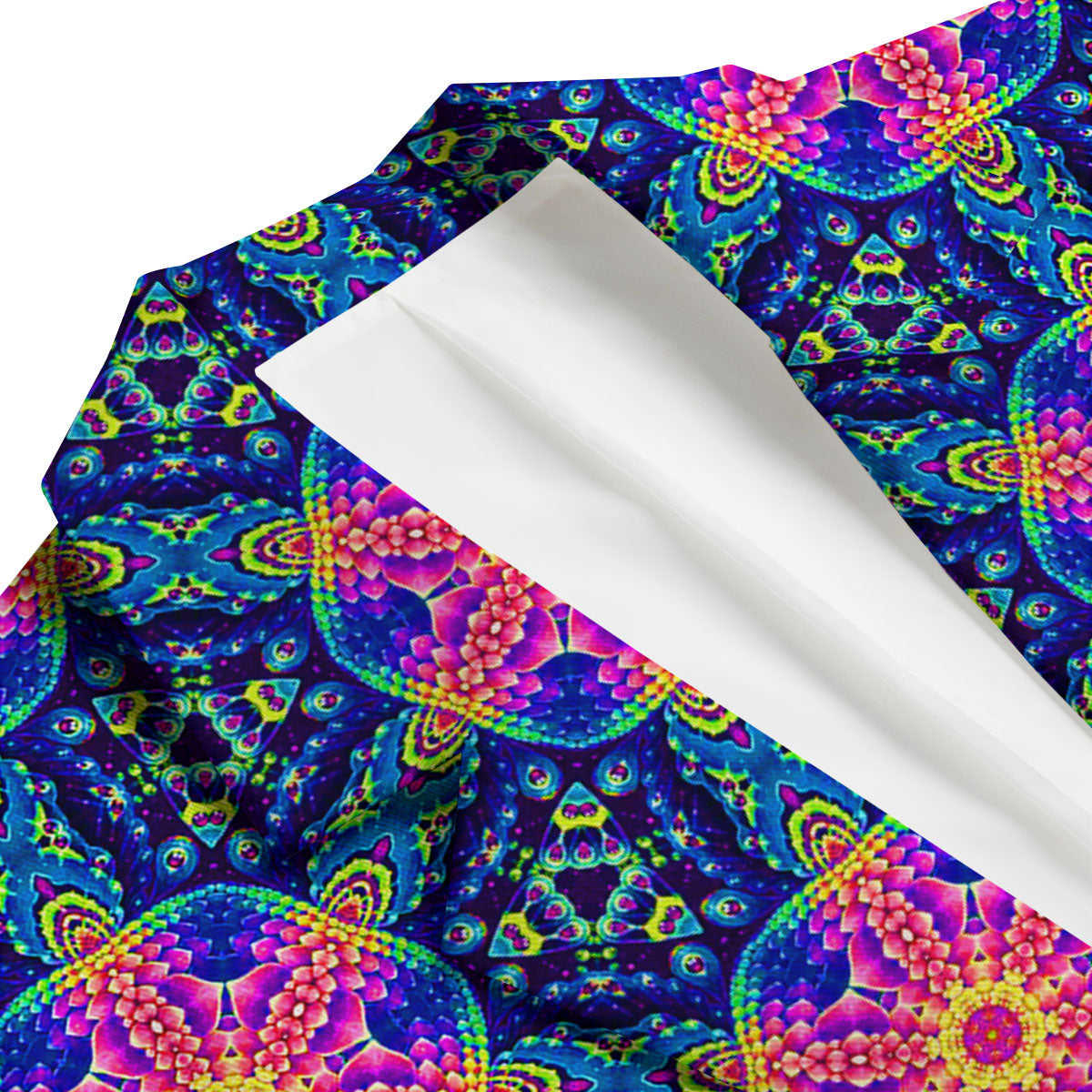 Kaleidoscope Psychedelic Print Pattern Men's Blazer-grizzshop