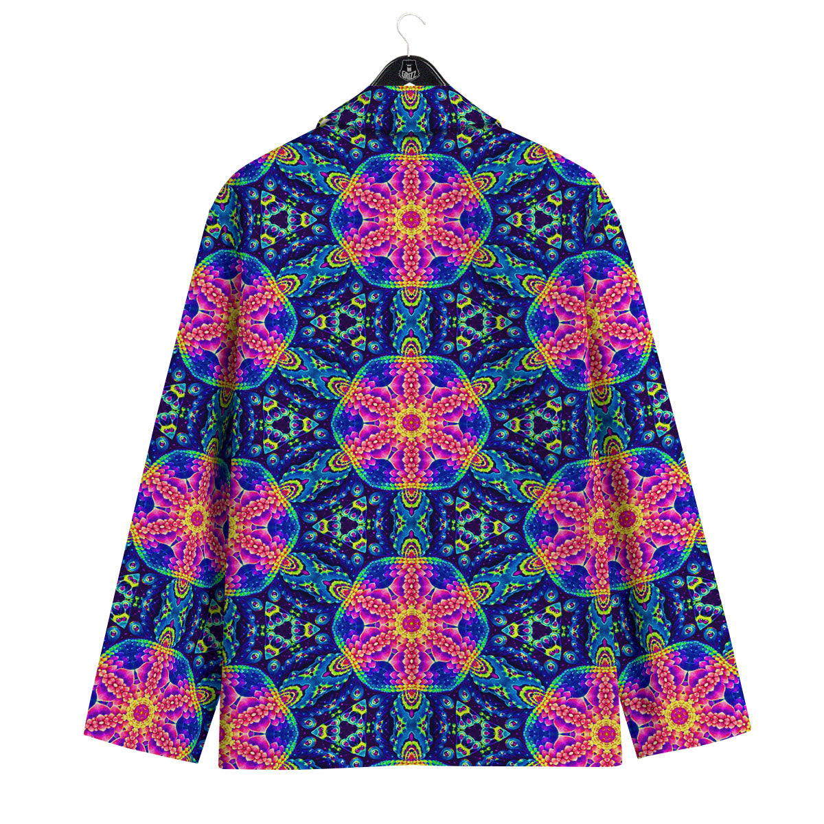 Kaleidoscope Psychedelic Print Pattern Men's Sport Coat-grizzshop