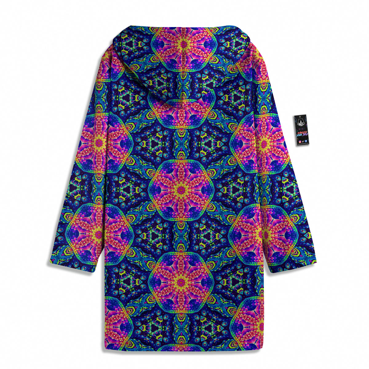 Kaleidoscope Psychedelic Print Pattern Men's Windbreaker Jacket-grizzshop