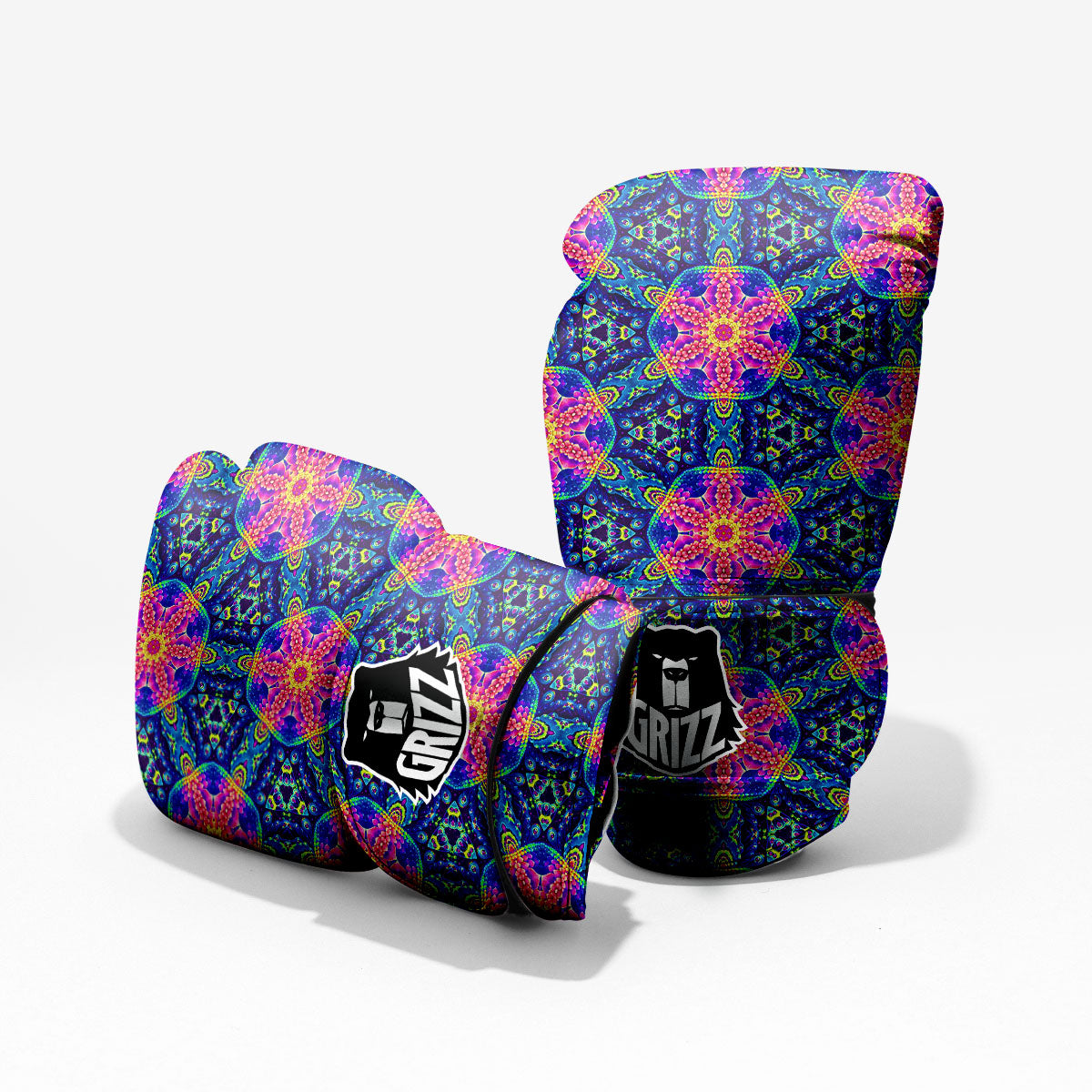 Kaleidoscope Psychedelic Print Pattern Pro Boxing Glove