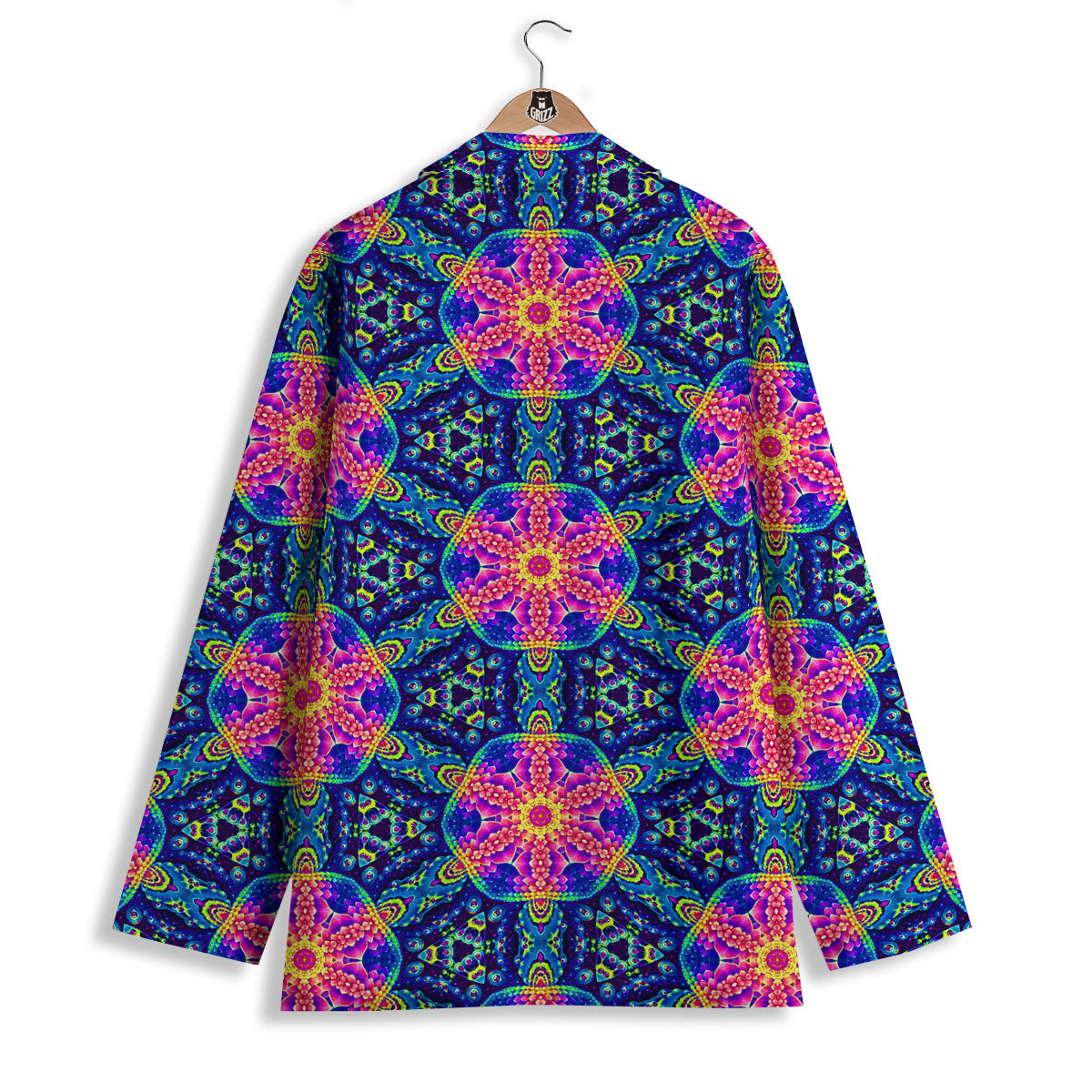 Kaleidoscope Psychedelic Print Pattern Women's Blazer-grizzshop