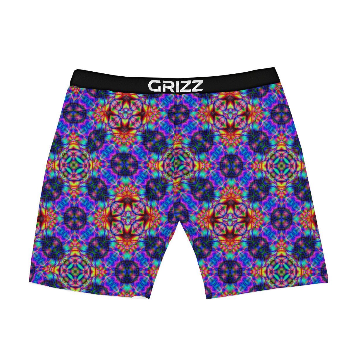 Kaleidoscope Rainbow Print Pattern Boxer Briefs-grizzshop
