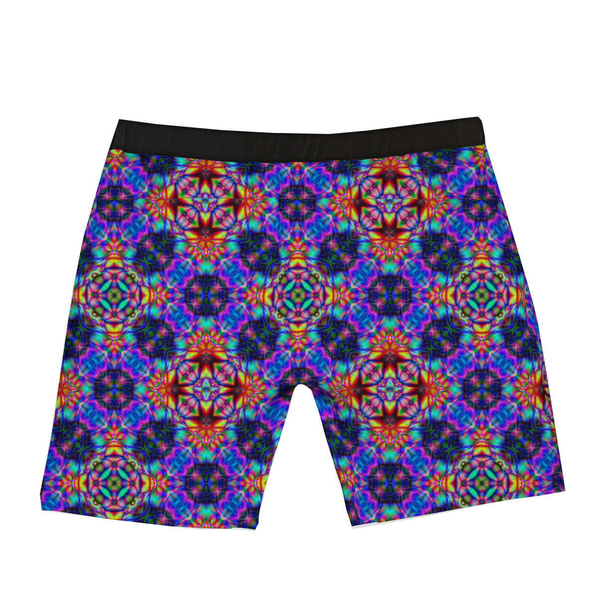 Kaleidoscope Rainbow Print Pattern Boxer Briefs-grizzshop