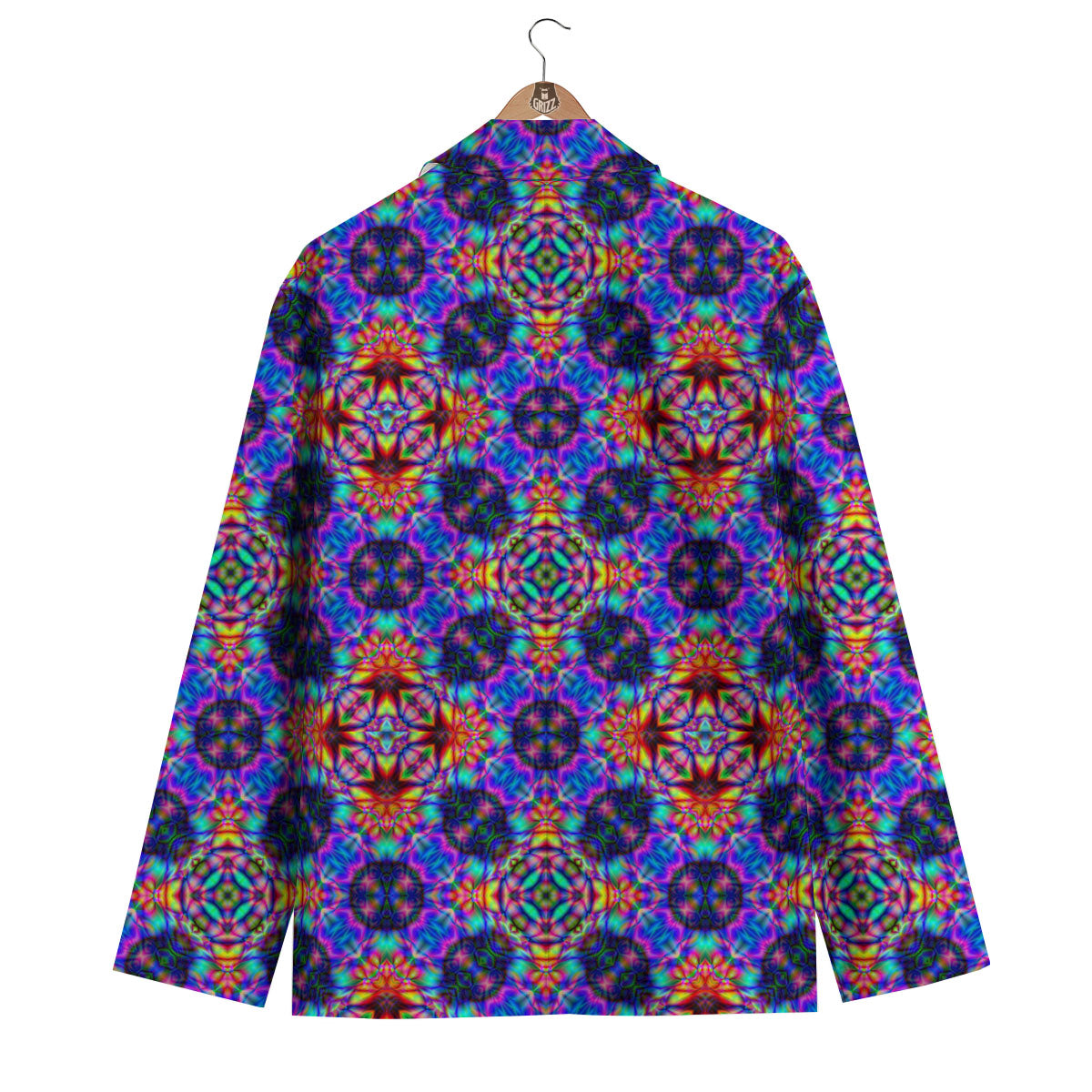 Kaleidoscope Rainbow Print Pattern Men's Blazer-grizzshop