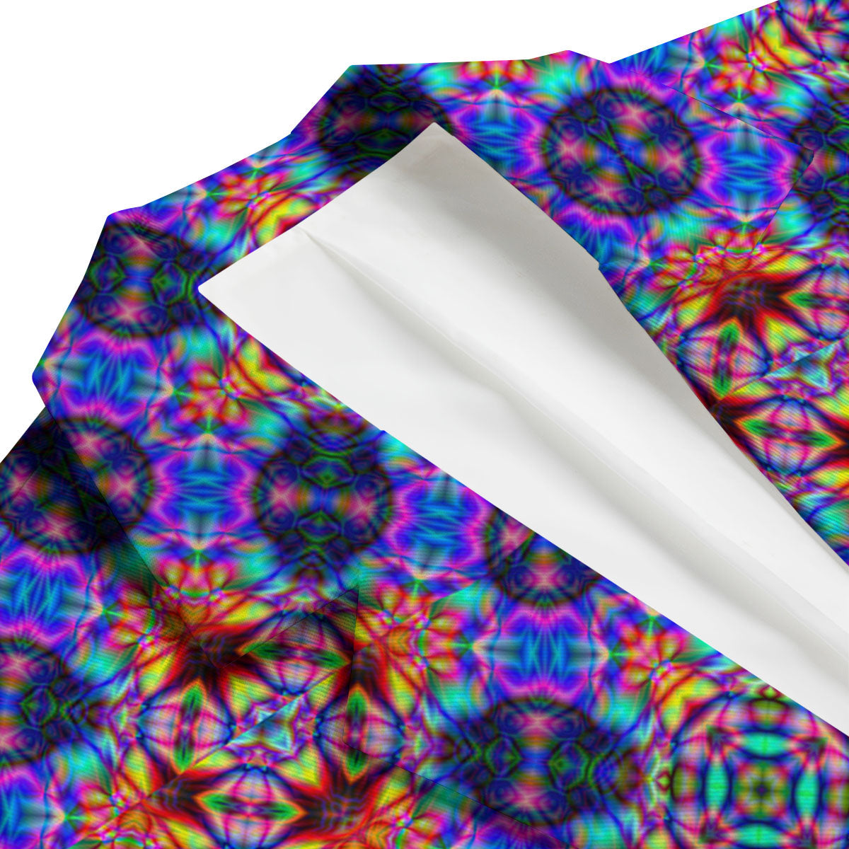 Kaleidoscope Rainbow Print Pattern Men's Blazer-grizzshop