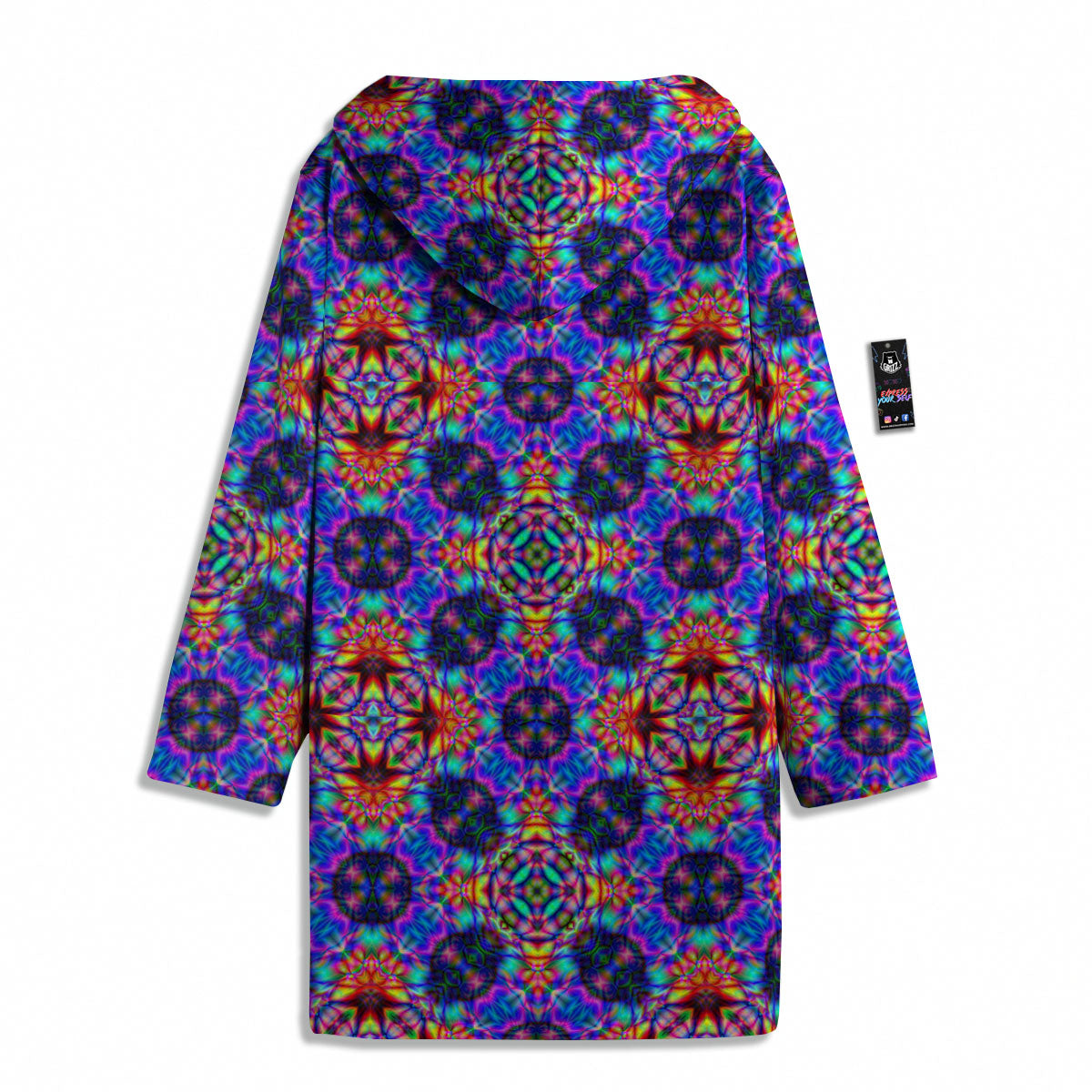 Kaleidoscope Rainbow Print Pattern Men's Windbreaker Jacket-grizzshop