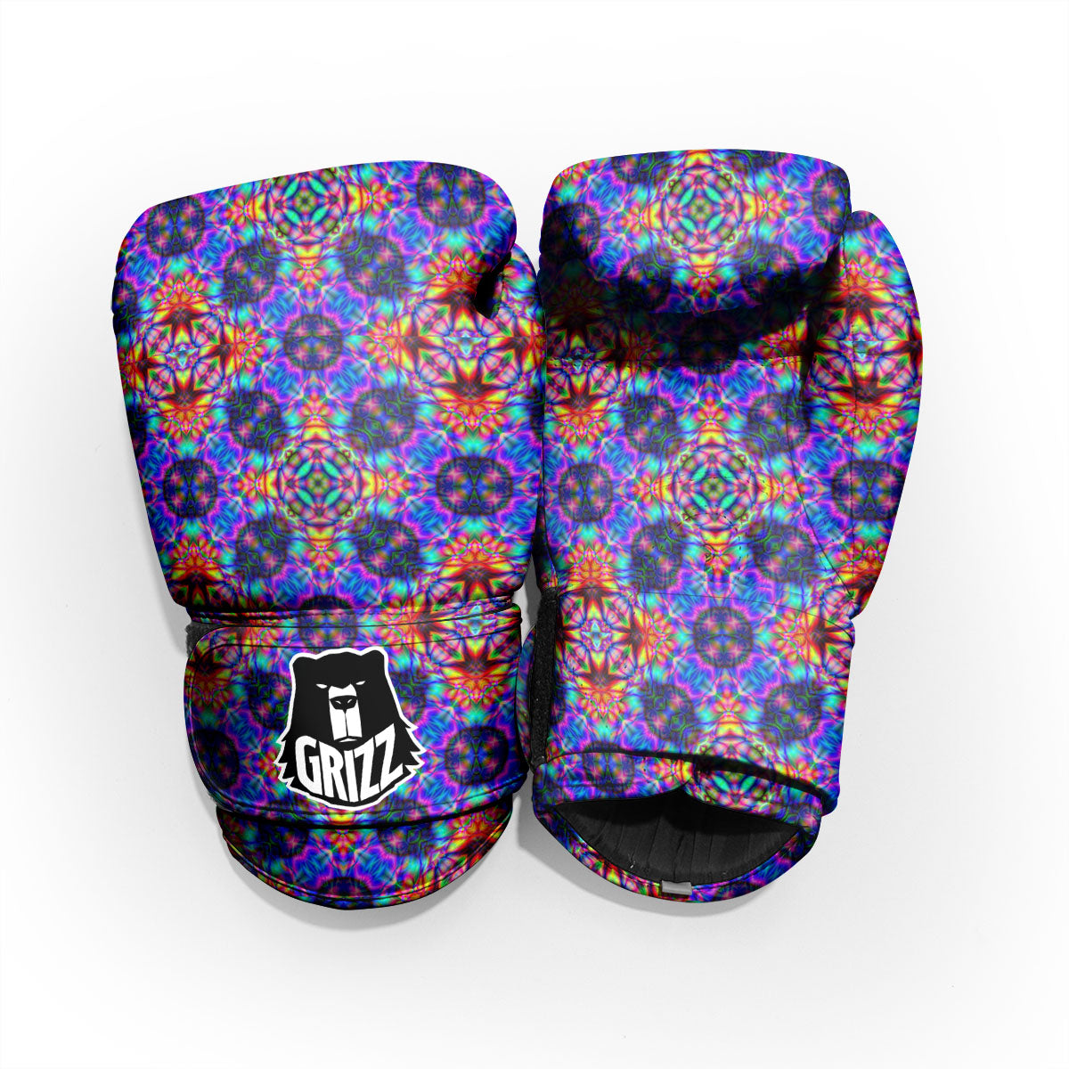 Kaleidoscope Rainbow Print Pattern Pro Boxing Glove