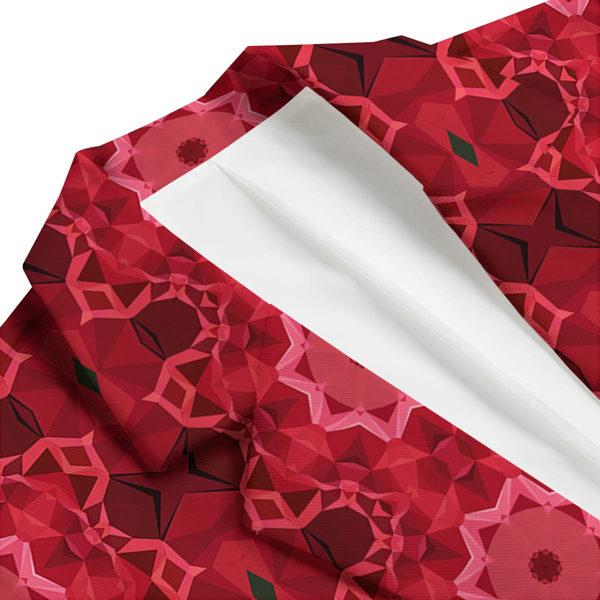 Kaleidoscope Red Print Pattern Men's Blazer-grizzshop