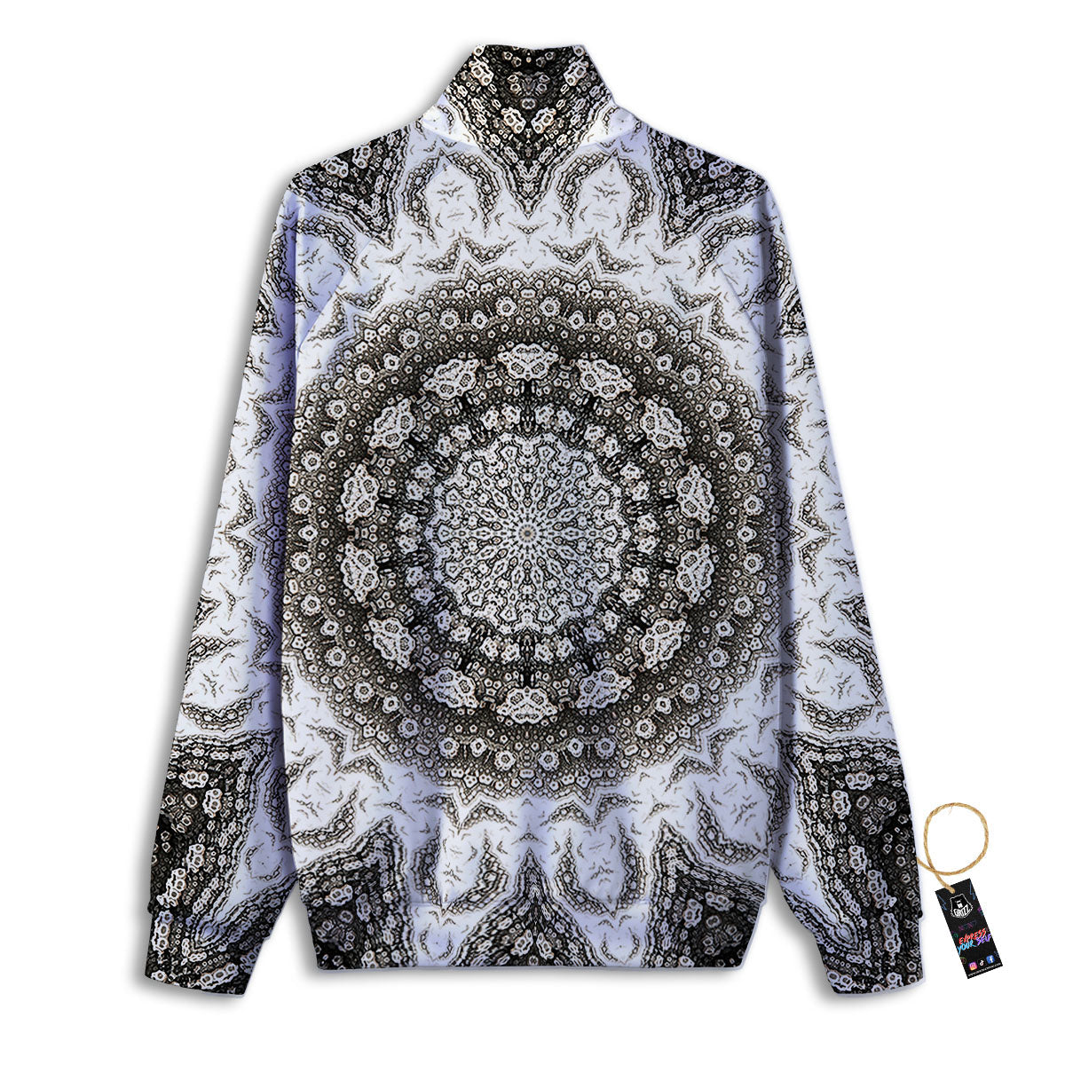 Kaleidoscope Red Print Pattern Track Jacket-grizzshop