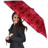 Kaleidoscope Red Print Pattern Umbrella-grizzshop