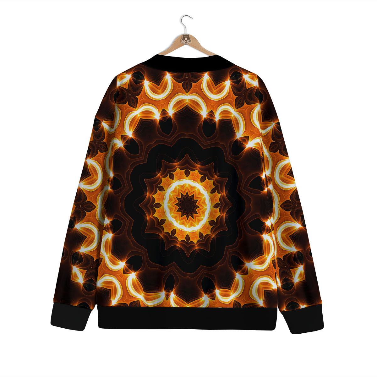 Kaleidoscope Shiny Print Cardigan-grizzshop