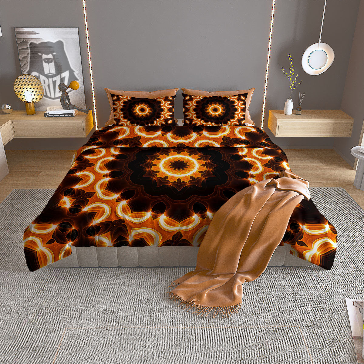 Kente Tribal West African Print Pattern Duvet Cover Bedding Set