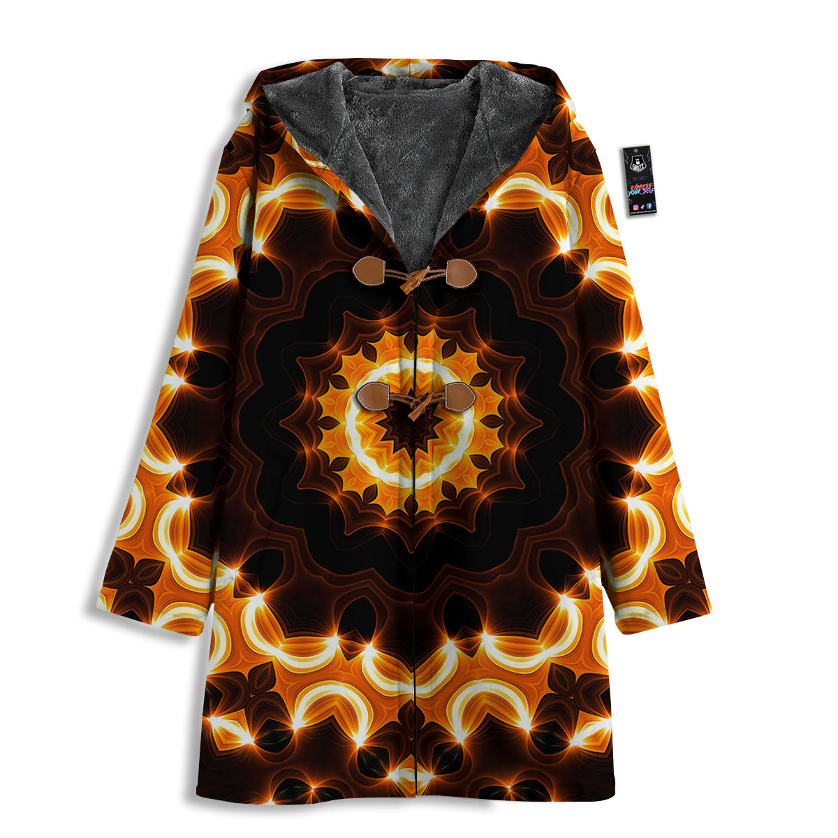 Kaleidoscope Shiny Print Men's Windbreaker Jacket-grizzshop