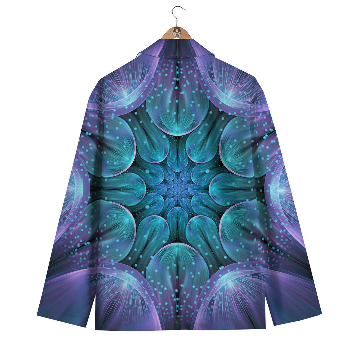 Kaleidoscope Sparkle Print Men's Blazer-grizzshop
