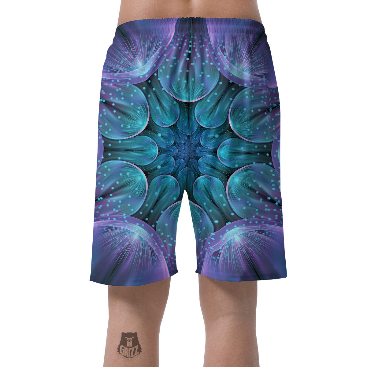 Kaleidoscope Sparkle Print Men's Shorts-grizzshop