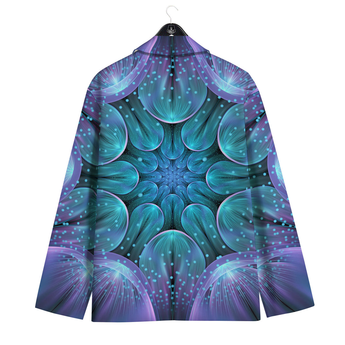 Kaleidoscope Sparkle Print Men's Sport Coat-grizzshop
