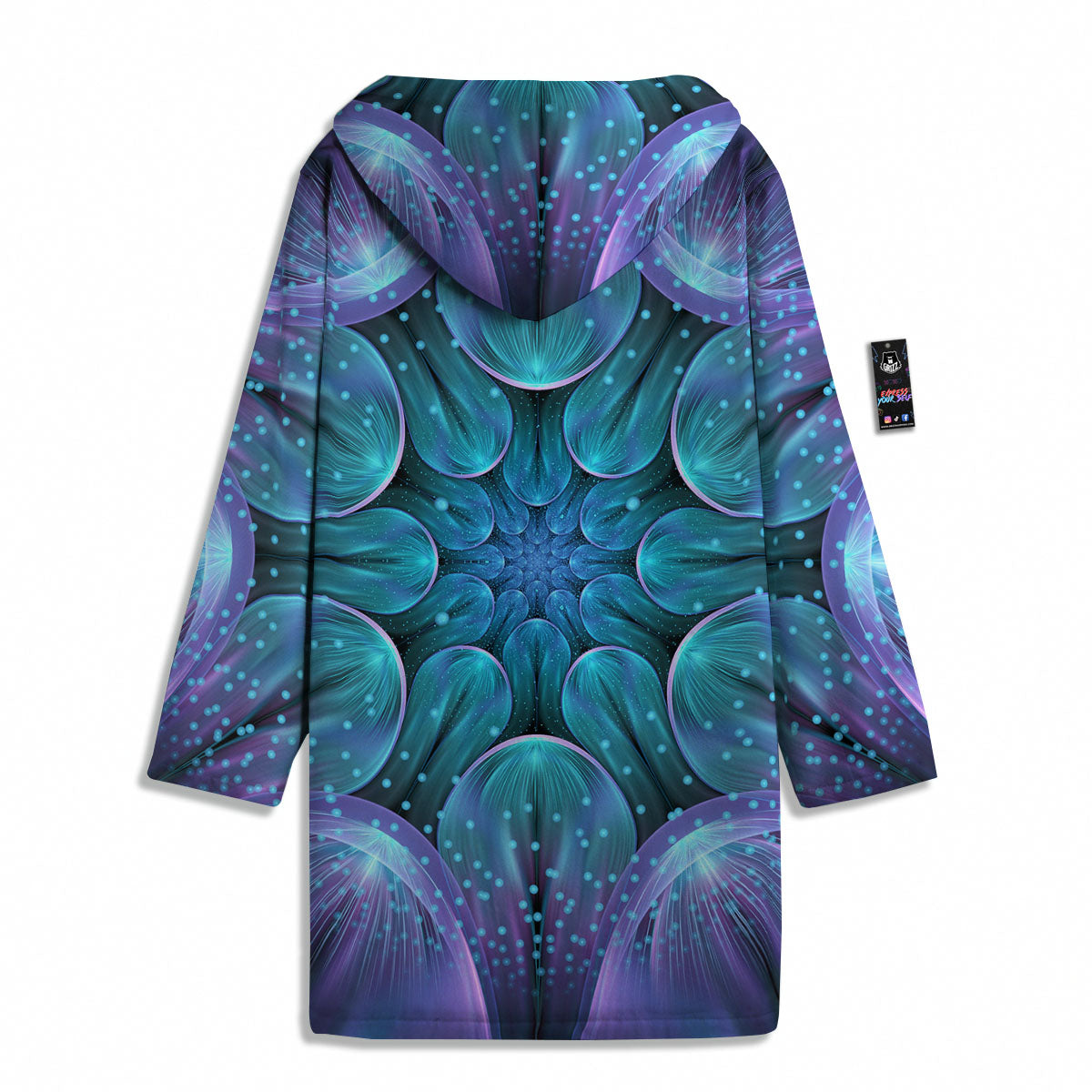 Kaleidoscope Sparkle Print Men's Windbreaker Jacket-grizzshop