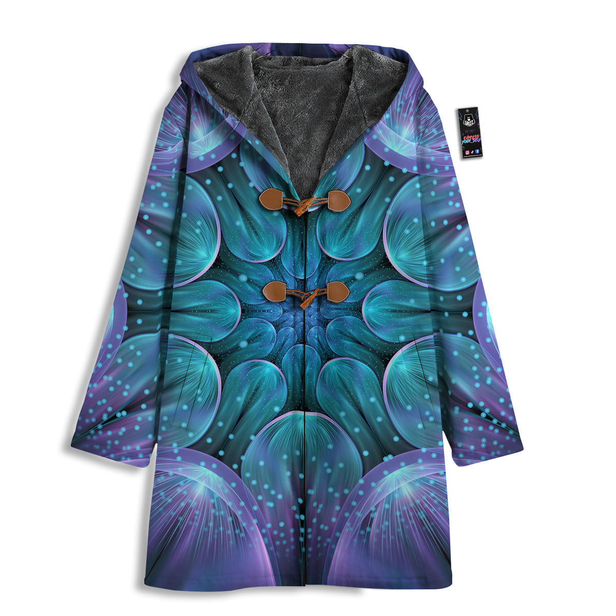 Kaleidoscope Sparkle Print Men's Windbreaker Jacket-grizzshop
