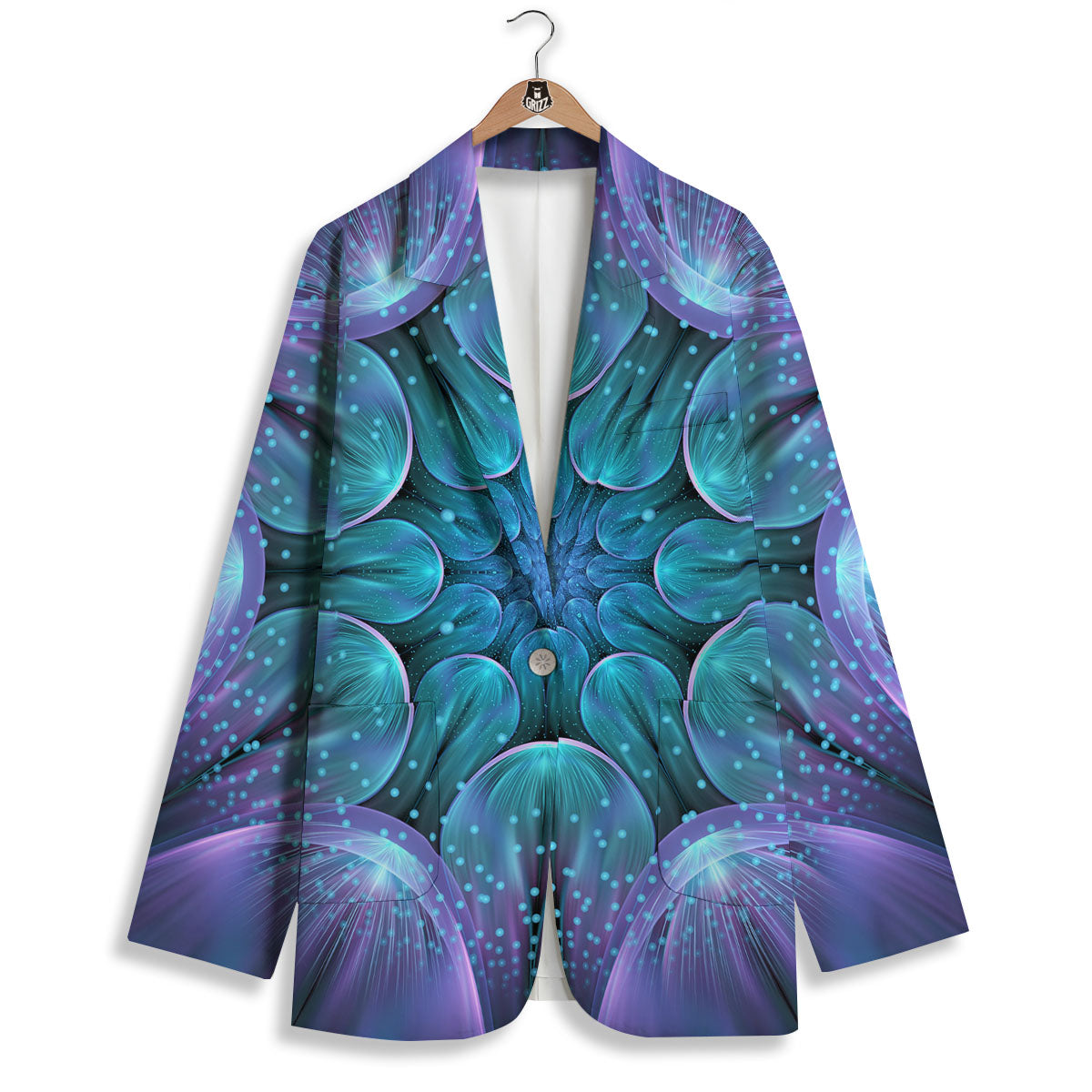 Kaleidoscope Sparkle Print Women's Blazer-grizzshop